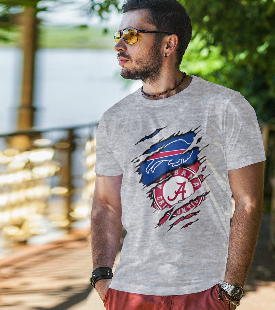 Buffalo Bills Alabama Crimson Tide Crossover T-Shirt