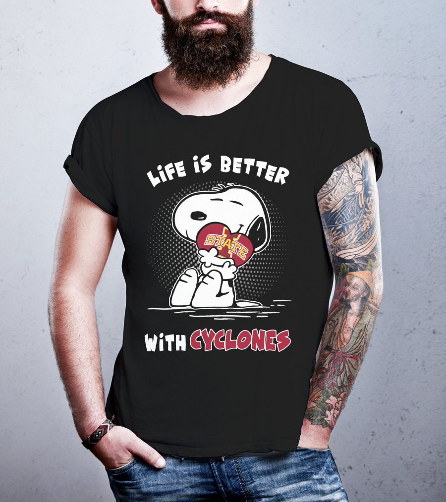 Life Is Better With Cyclones Isu State T-Shirt