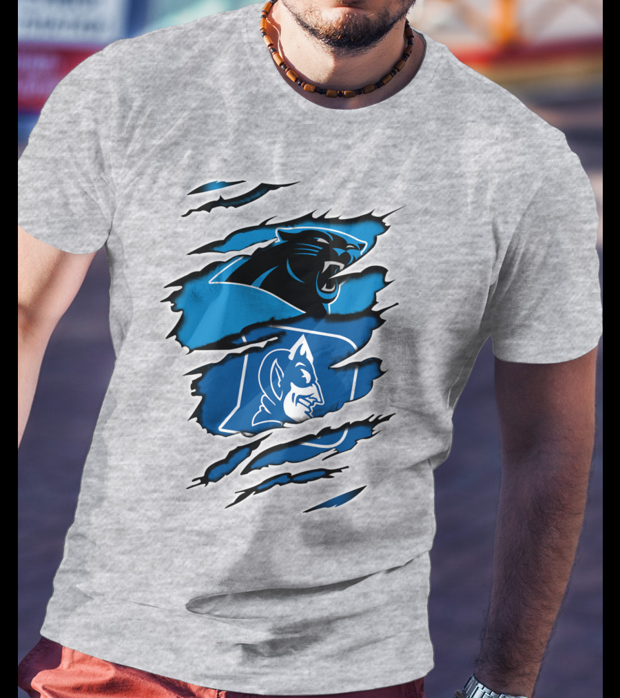 Panthers Duke Blue Devil Logo Fusion T-Shirt