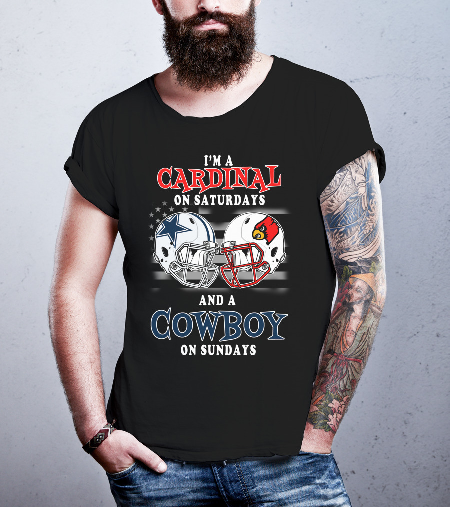 I'm A Cardinal On Saturdays And A Cowboy On Sundays T-Shirt