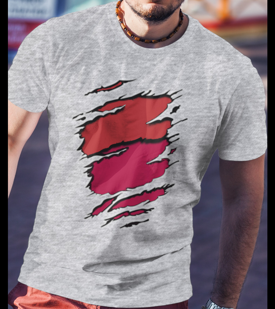 Cardinals Louis Cardinals Red Claw Marks T-Shirt
