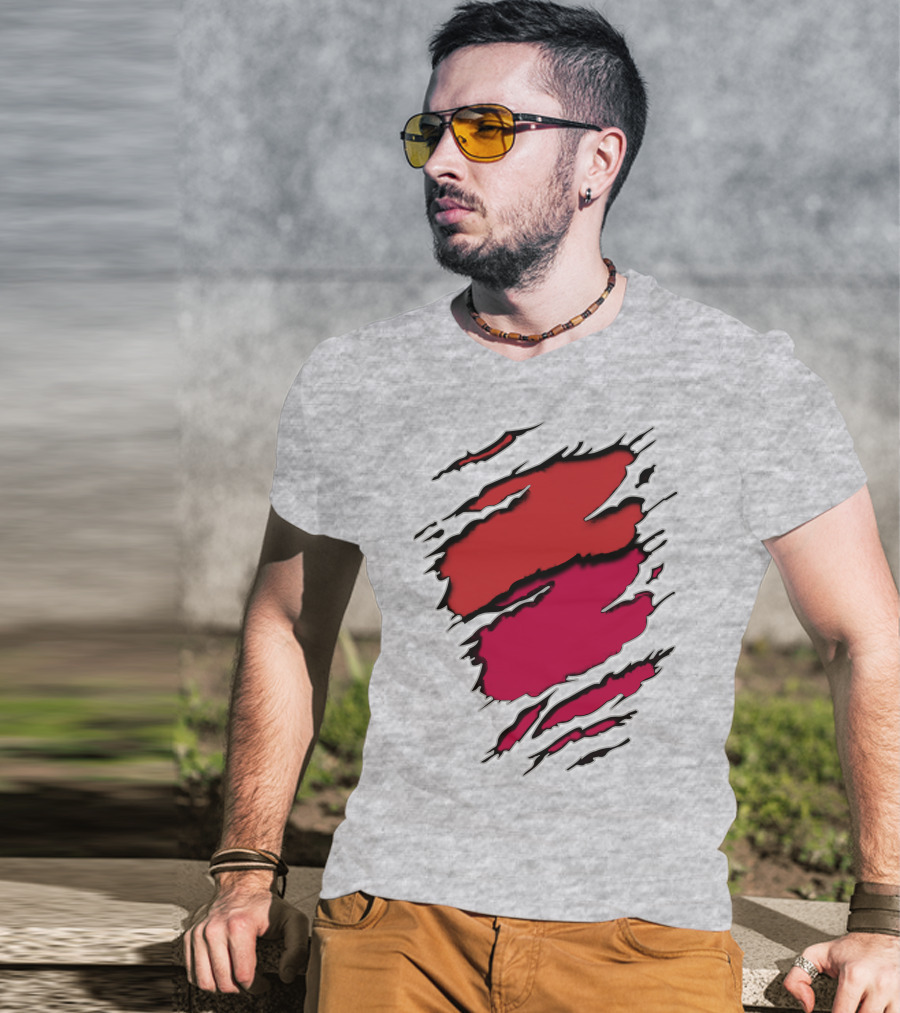 Cardinals Louis Cardinals Red Claw Marks T-Shirt