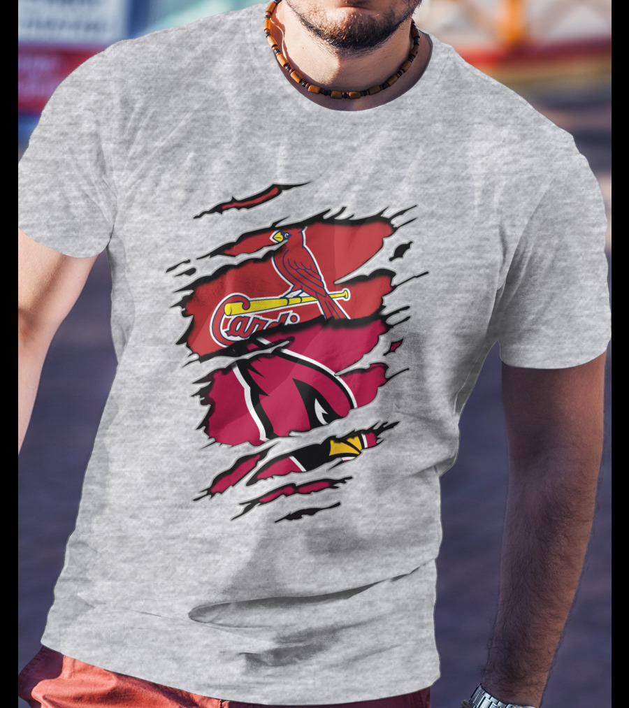 Cardinals St. Louis Arizona Distressed Style Sports Fan T-Shirt
