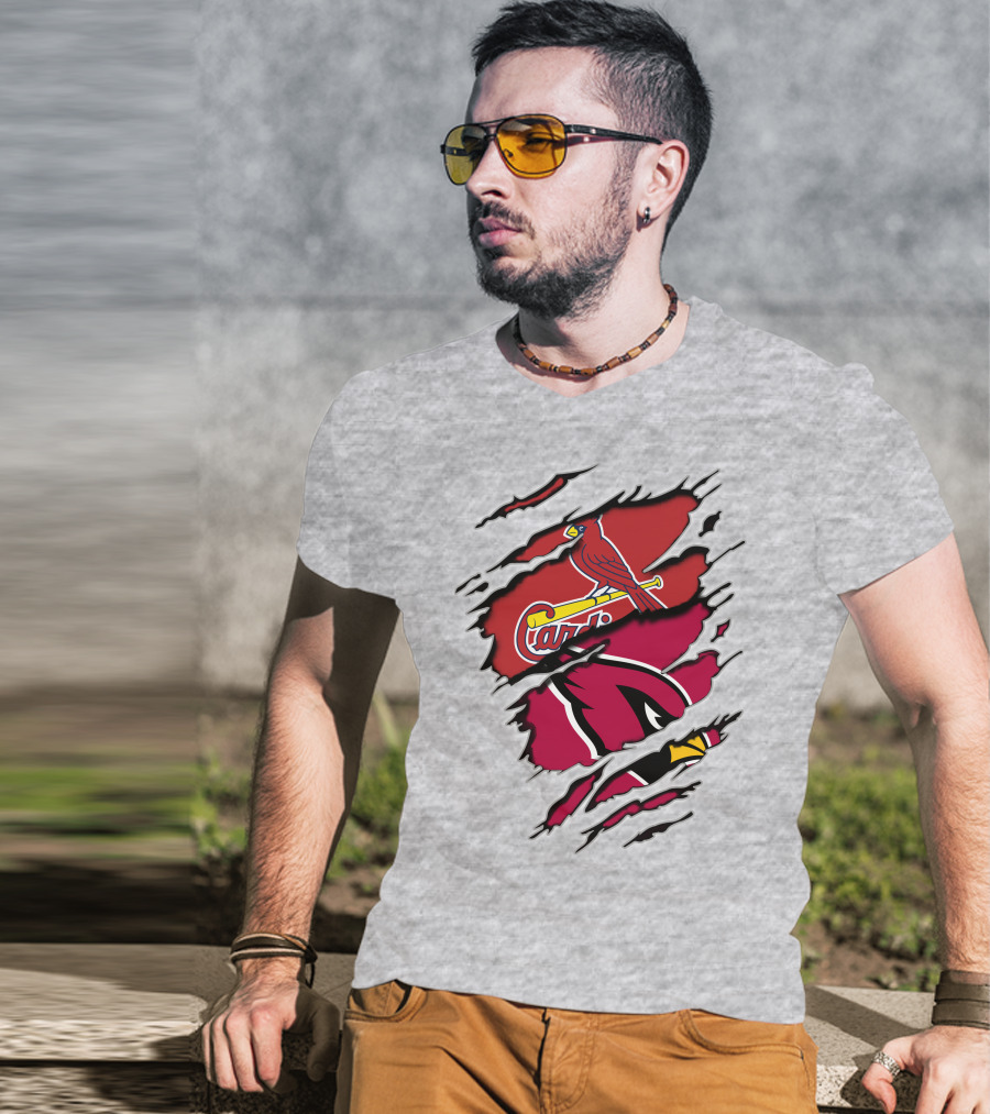 Cardinals St. Louis Arizona Distressed Style Sports Fan T-Shirt