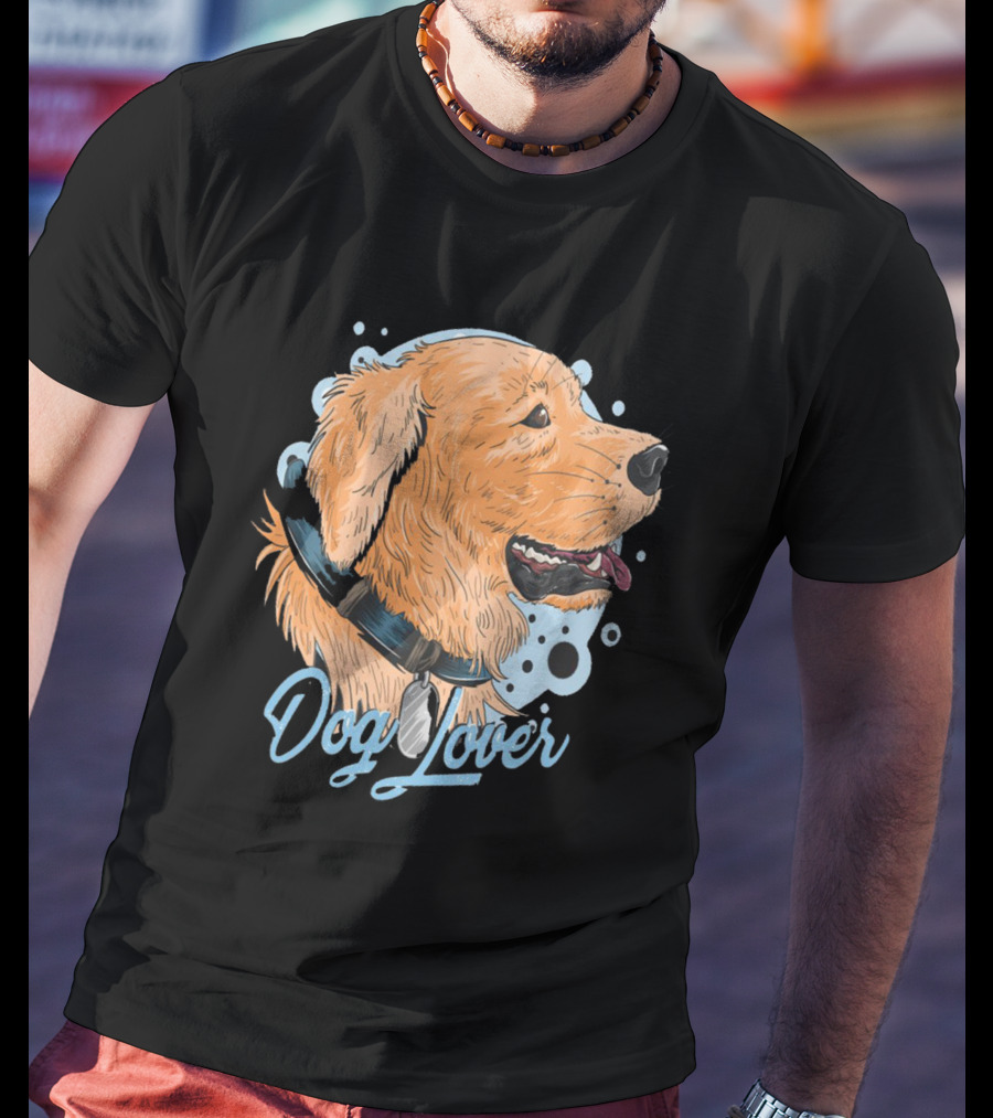 Dog Lover Golden Retriever Art T-Shirt