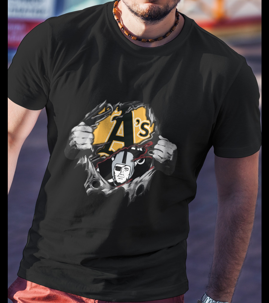 Raiders A's Dual Team Mashup T-Shirt