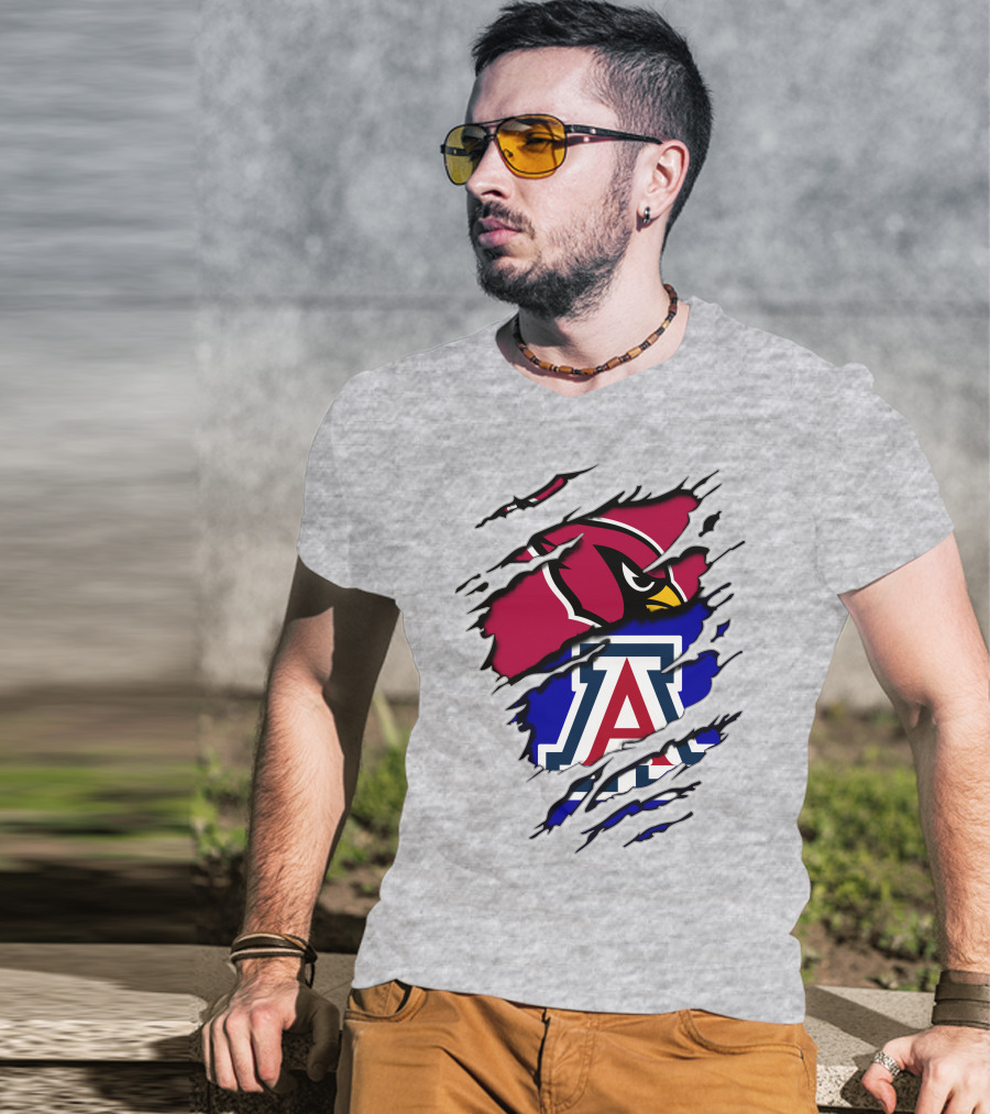 Arizona Cardinals Wildcat Claw Mashup T-Shirt