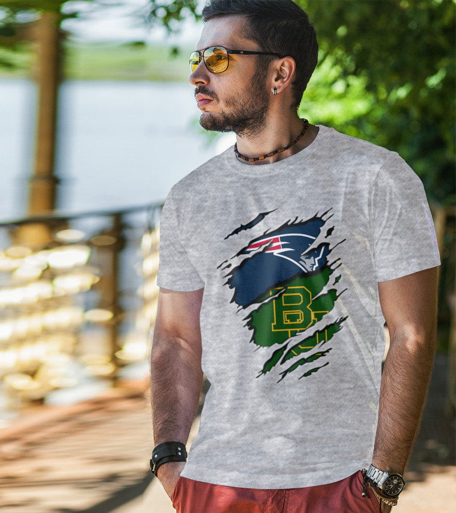 Patriots Baylor BU Logo Mashup T-Shirt