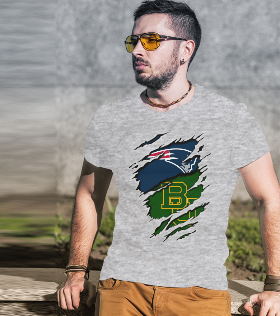 Patriots Baylor BU Logo Mashup T-Shirt