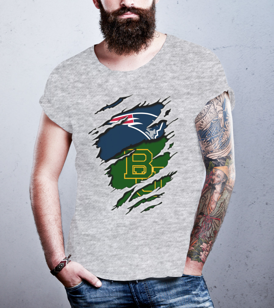 Patriots Baylor BU Logo Mashup T-Shirt