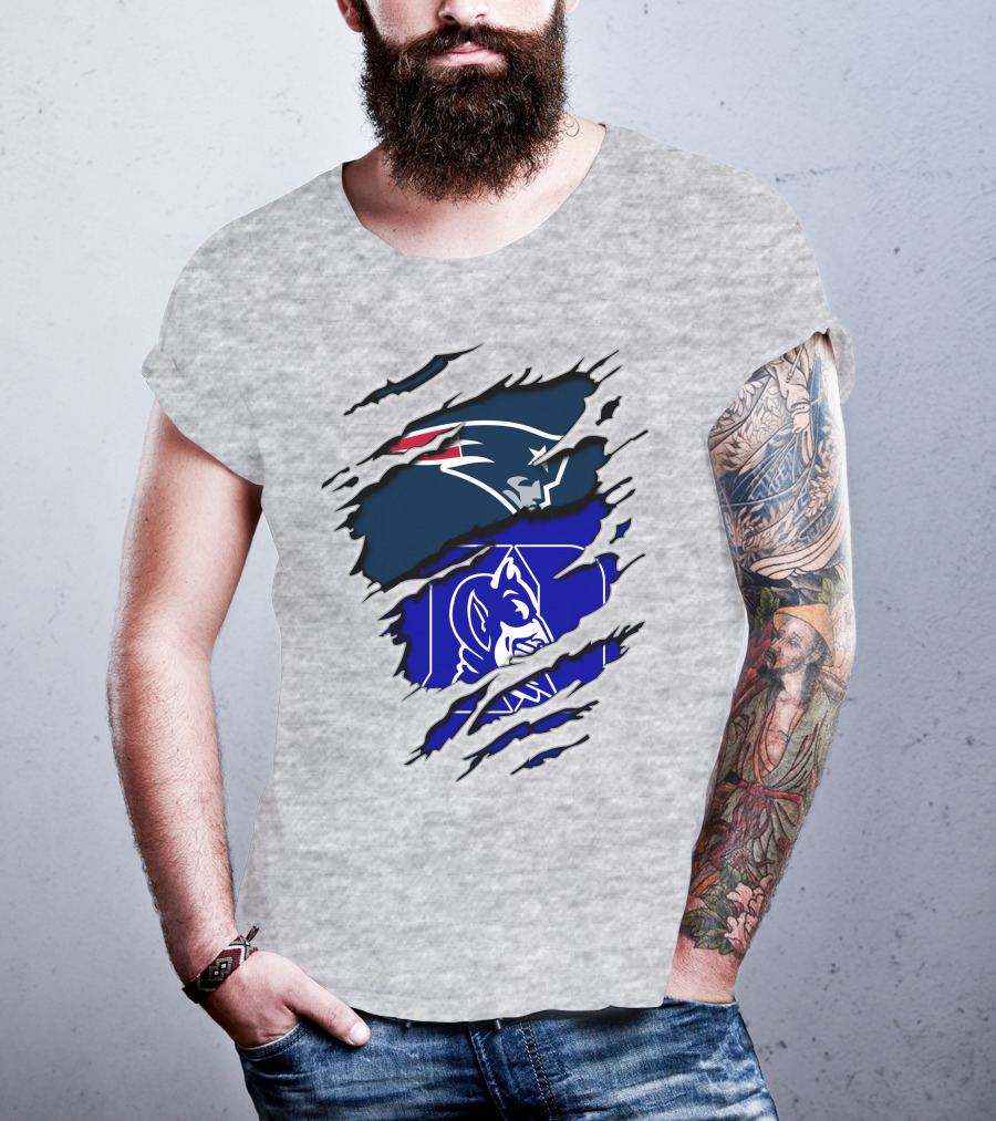 Patriots Duke Blue Devils Football Collaboration T-Shirt