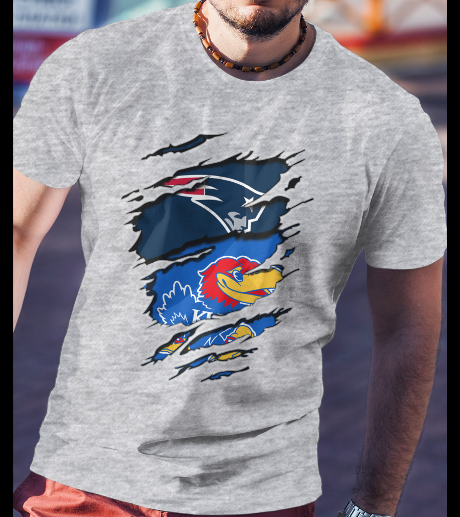 Patriots Jayhawks Kansas Fusion Sports Fan T-Shirt