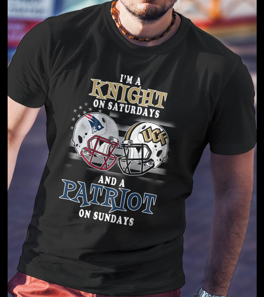 I'm A Knight On Saturdays And A Patriot On Sundays UCF Football Helmet T-Shirt