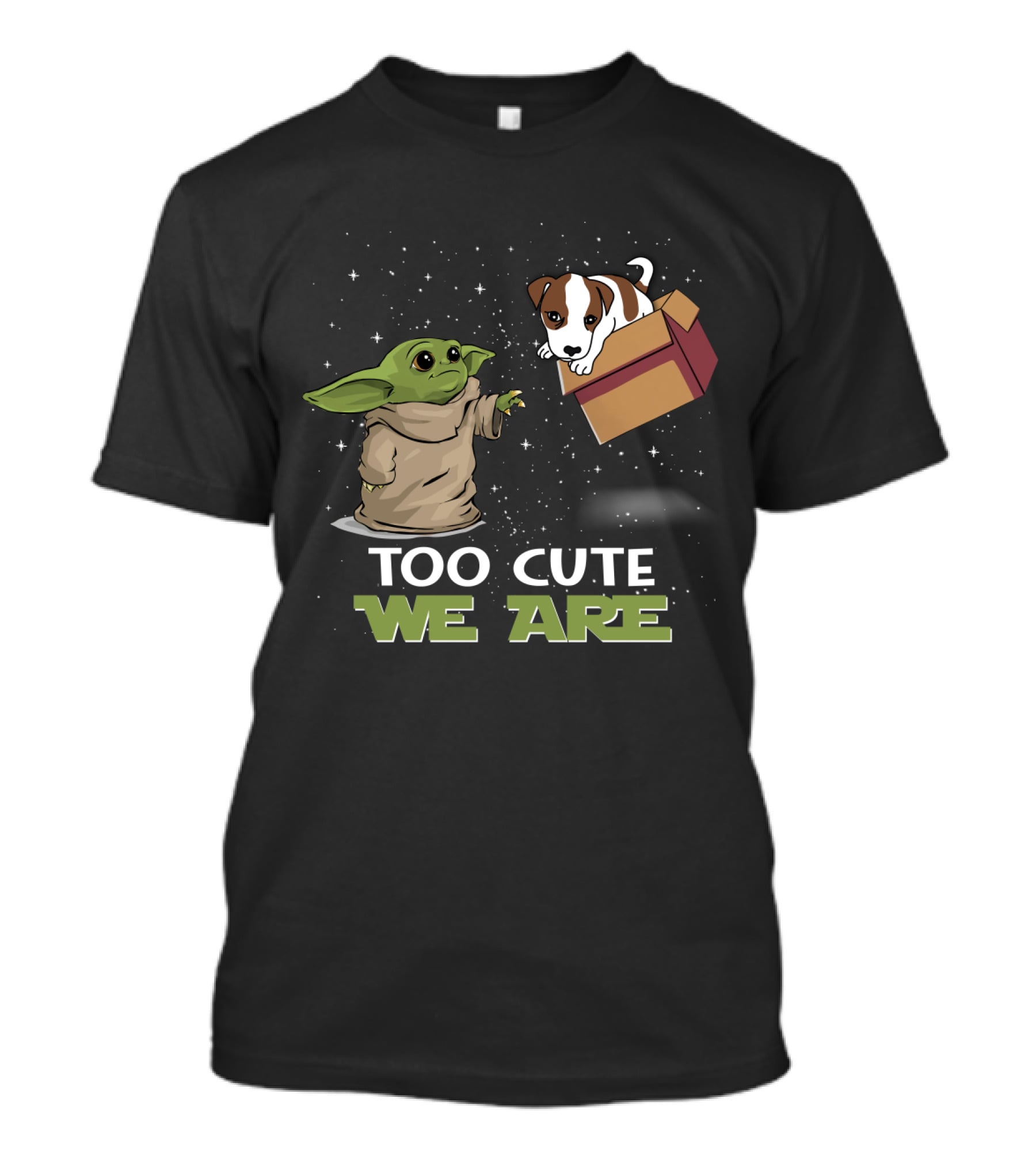 Baby Yoda Jack Russell Terrier Too Cute We Are T-Shirt