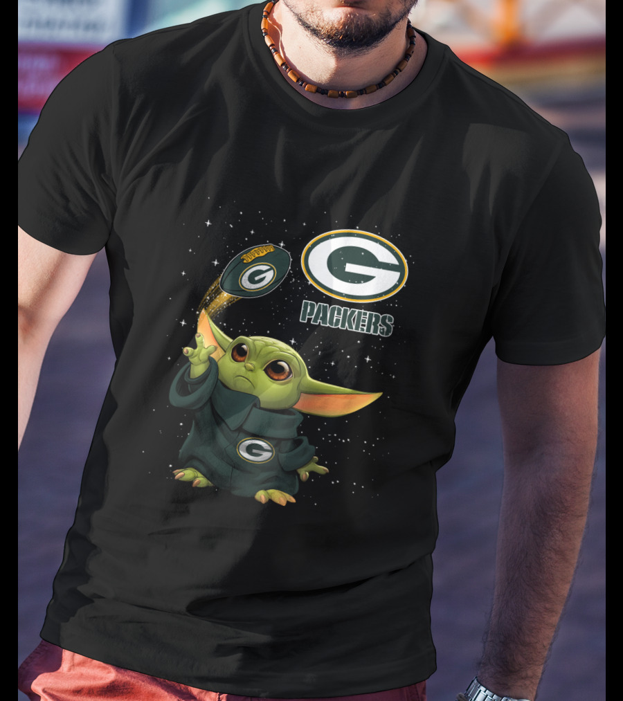 Baby Yoda Green Bay Packers Football Force G Packers T-Shirt