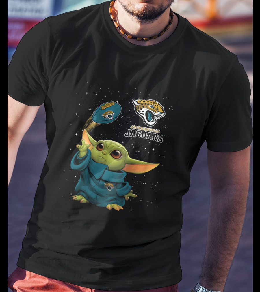 Baby Yoda Jacksonville Jaguars Star Wars Football Fan T-Shirt