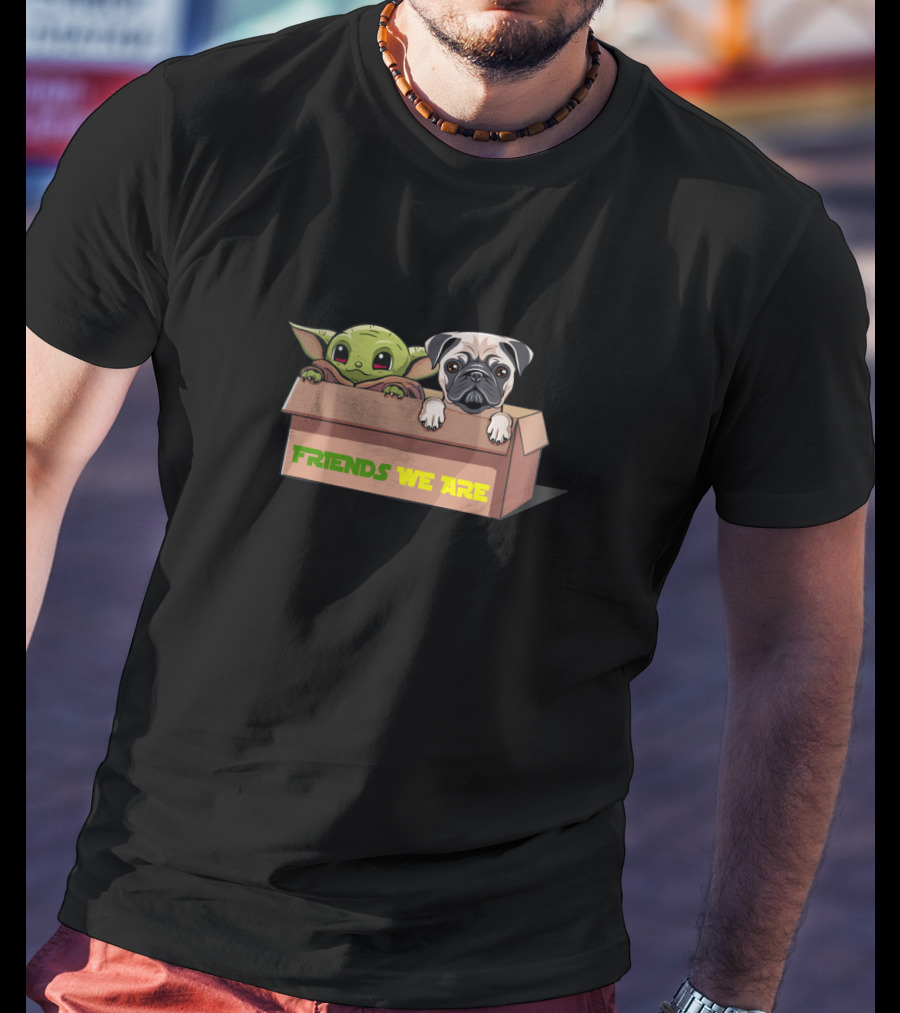 Baby Yoda Friends We Are Pug Box Duo T-Shirt