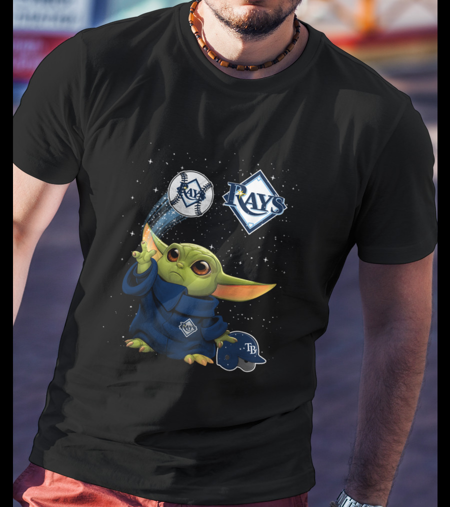 Tampa Bay Rays Yoda Baseball Star Wars Crossover T-Shirt