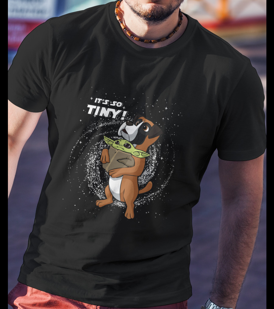 It's So Tiny Baby Yoda Boxer T-Shirt
