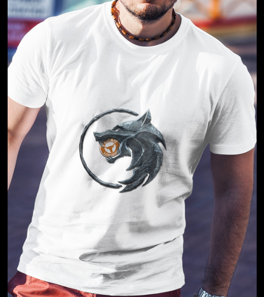 The Witcher Geralt Wolf Medallion Kaer Morhen School Crest T-Shirt