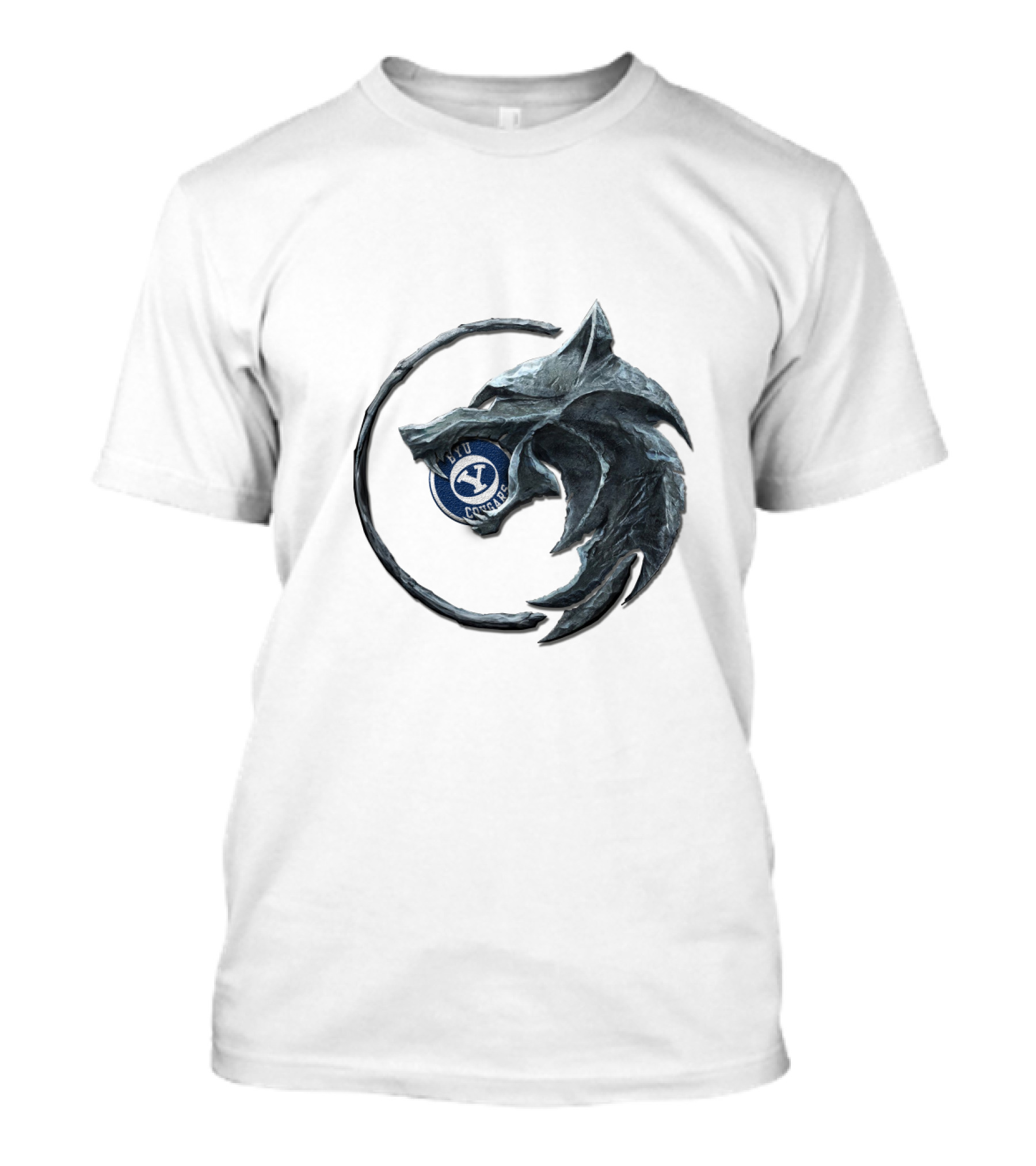 Byu Concept Circle Wolf T-Shirt
