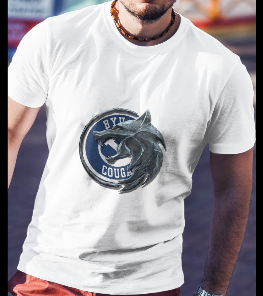 Byu Cougars Wolf Overlay Cht1Twnc2003 T-Shirt