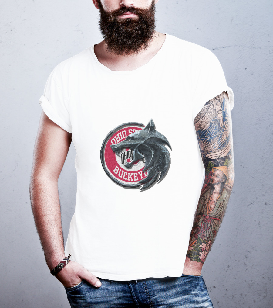 Ohio State Buckeyes Wolf Medallion Cht1Twnc2017 T-Shirt