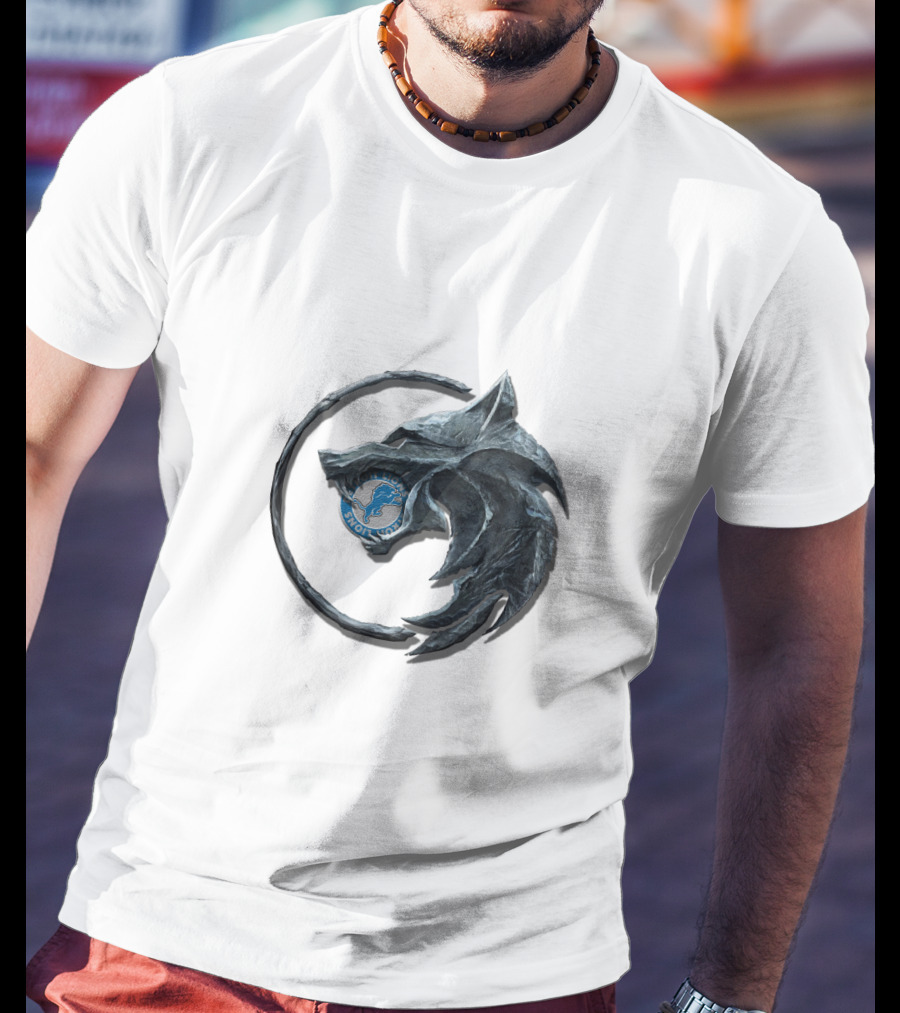 Detroit Lions Game Of Thrones Direwolf T-Shirt
