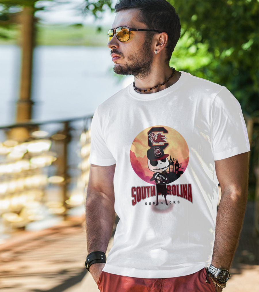 South Carolina Gamecocks Halloween Character Football T-Shirt