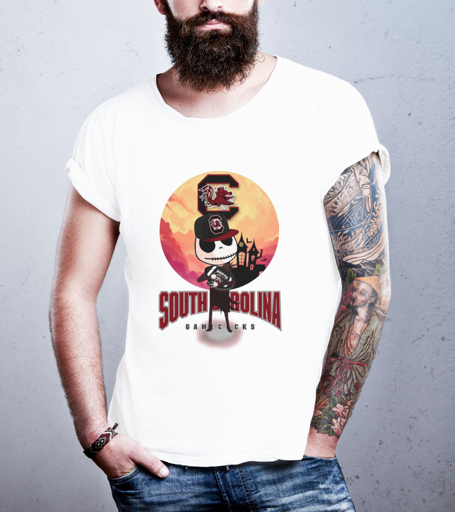 South Carolina Gamecocks Halloween Character Football T-Shirt