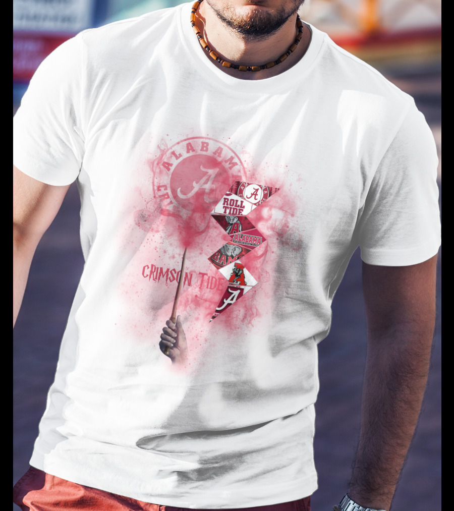 Alabama Crimson Tide Roll Tide Fan Art Chtnca1001 T-Shirt