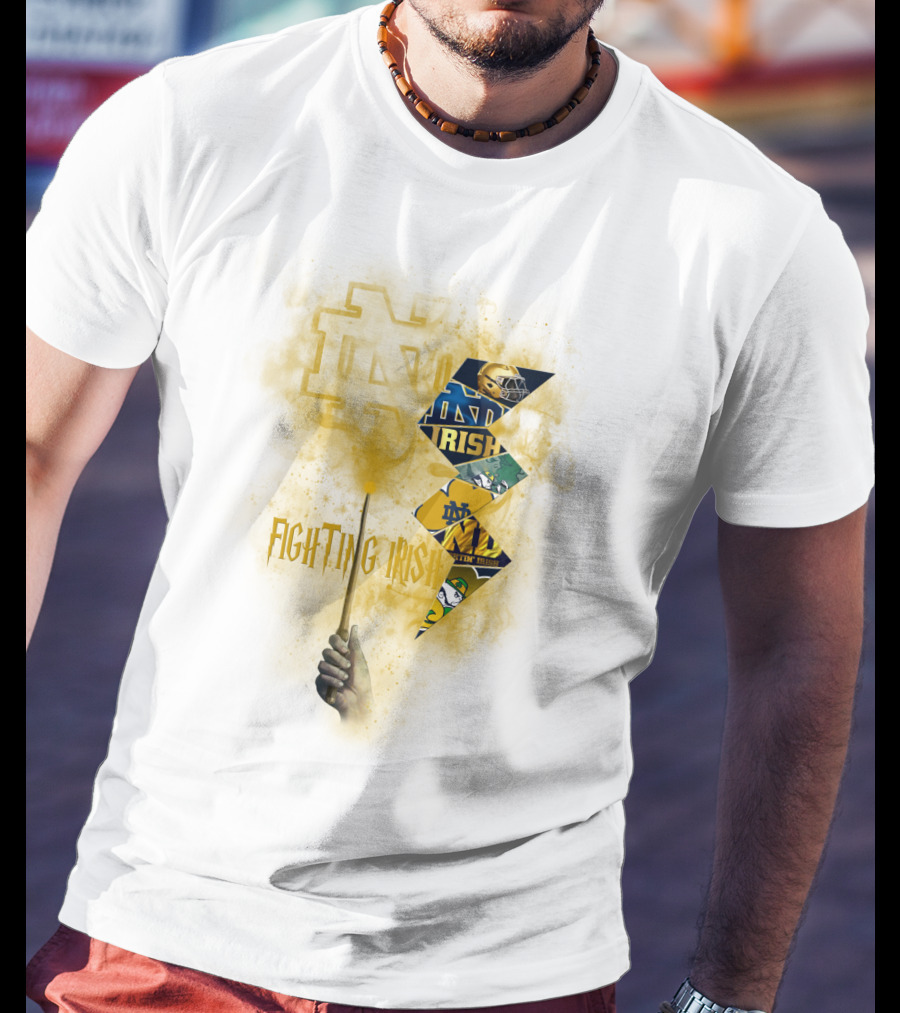 Fighting Irish Notre Dame Lightning Wand T-Shirt
