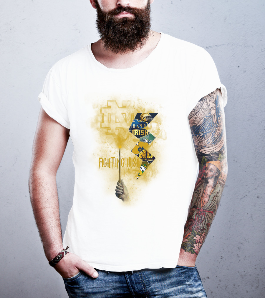 Fighting Irish Notre Dame Lightning Wand T-Shirt