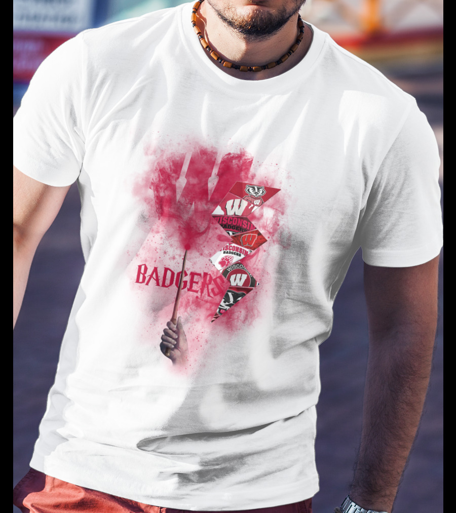 Wisconsin Badgers W Logo Sports Fan Art Chtnca1014 T-Shirt