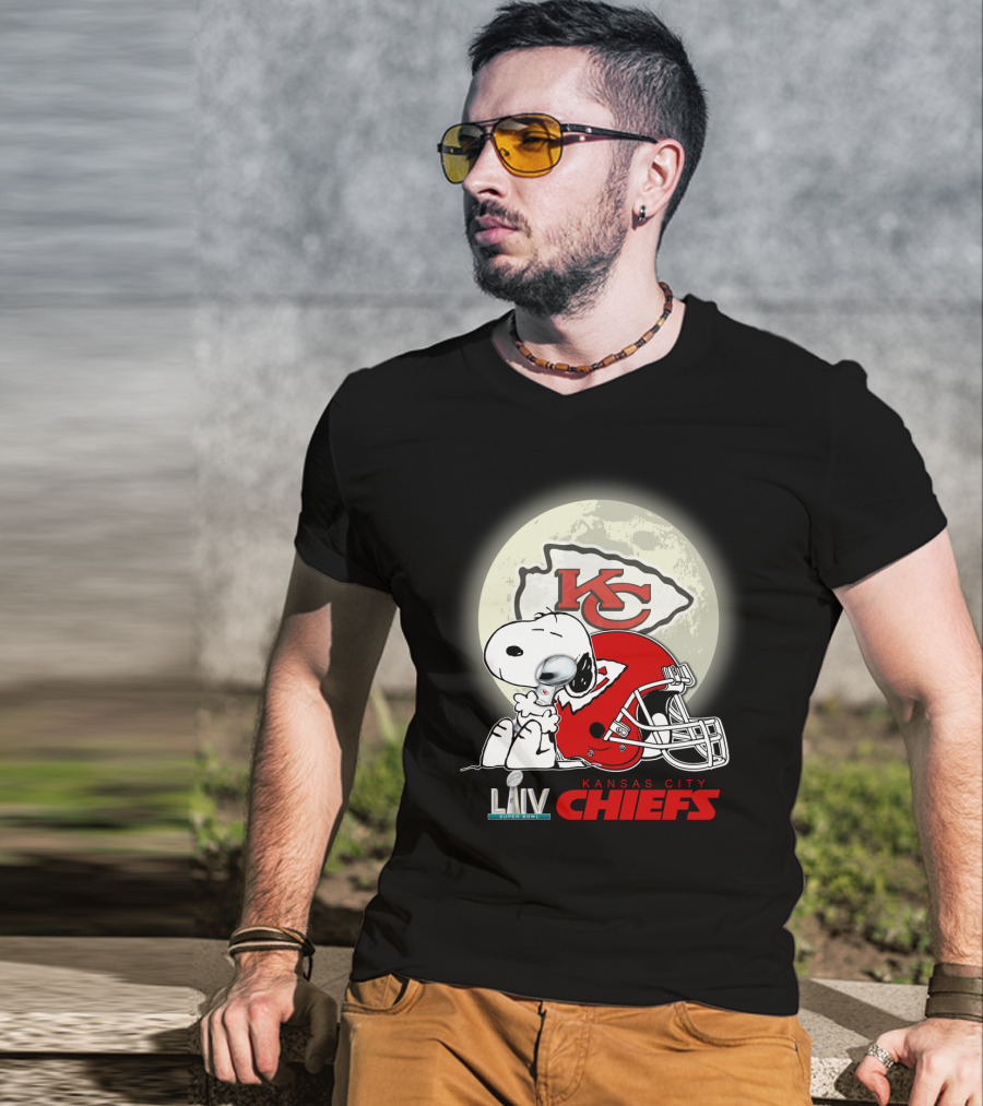Snoopy Kansas City Chiefs Super Bowl Liv Kcc Chiefs T-Shirt