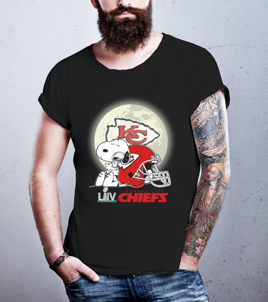 Snoopy Kansas City Chiefs Super Bowl Liv Kcc Chiefs T-Shirt