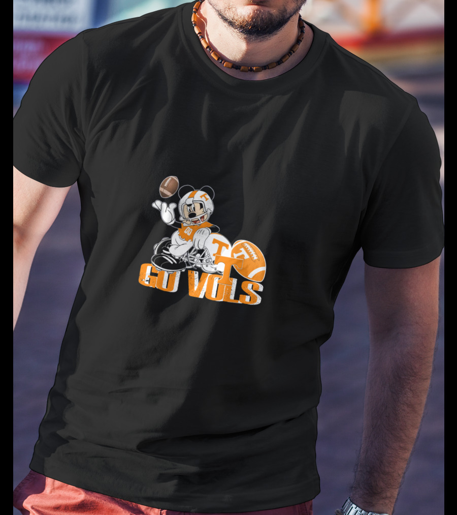 Go Vols Tennessee Football Mickey Mouse T-Shirt