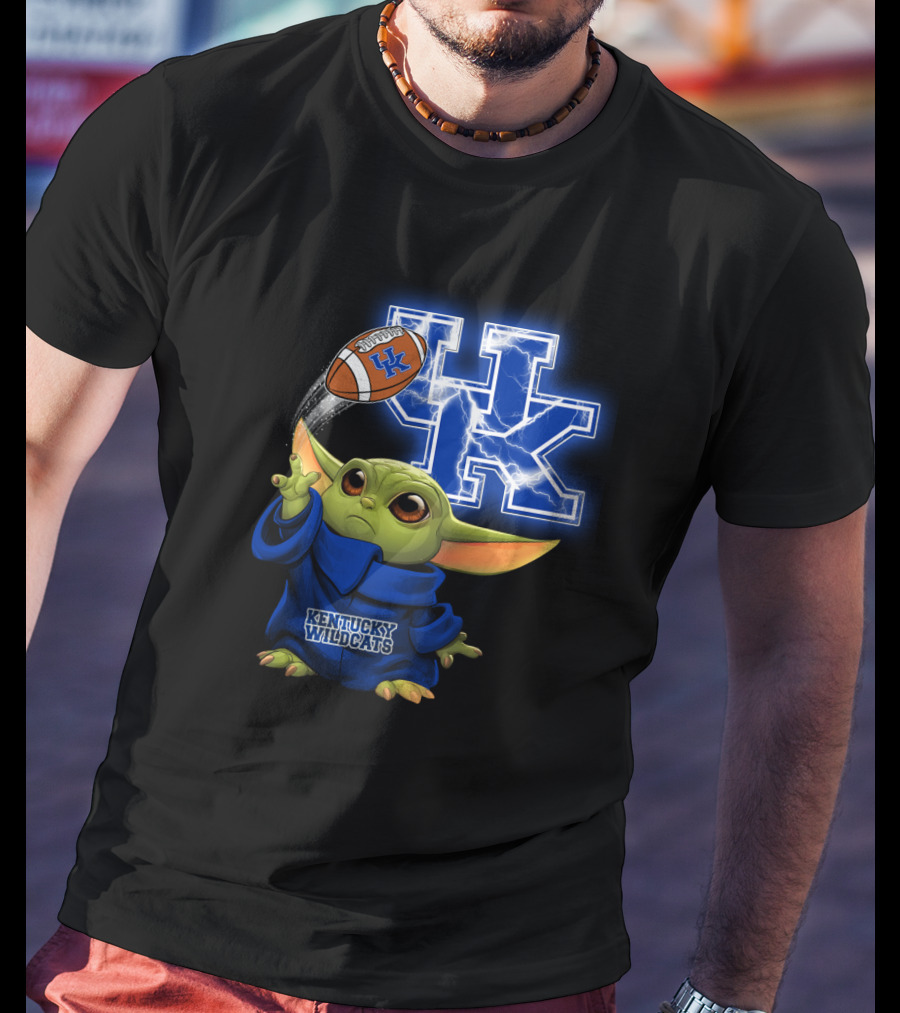 Kentucky Wildcats Football Uk Lightning Baby Alien T-Shirt