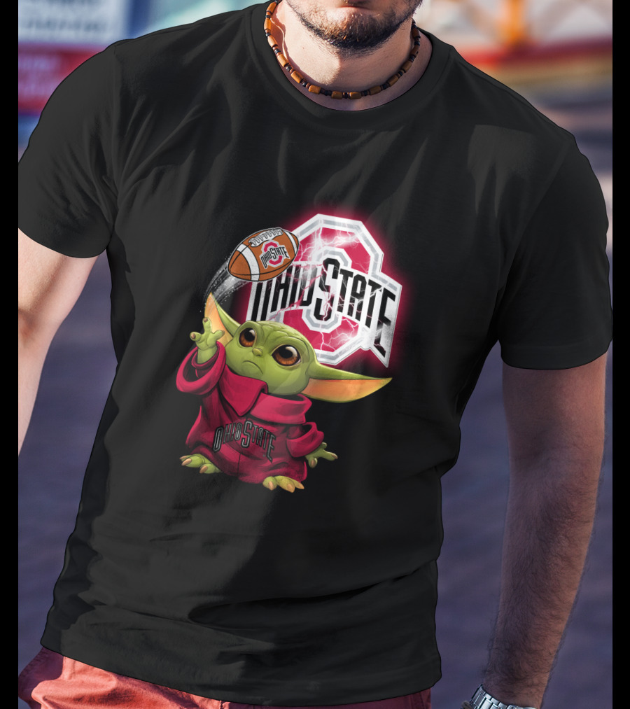 Baby Yoda Ohio State Football Fan Art Chtnca9019 T-Shirt