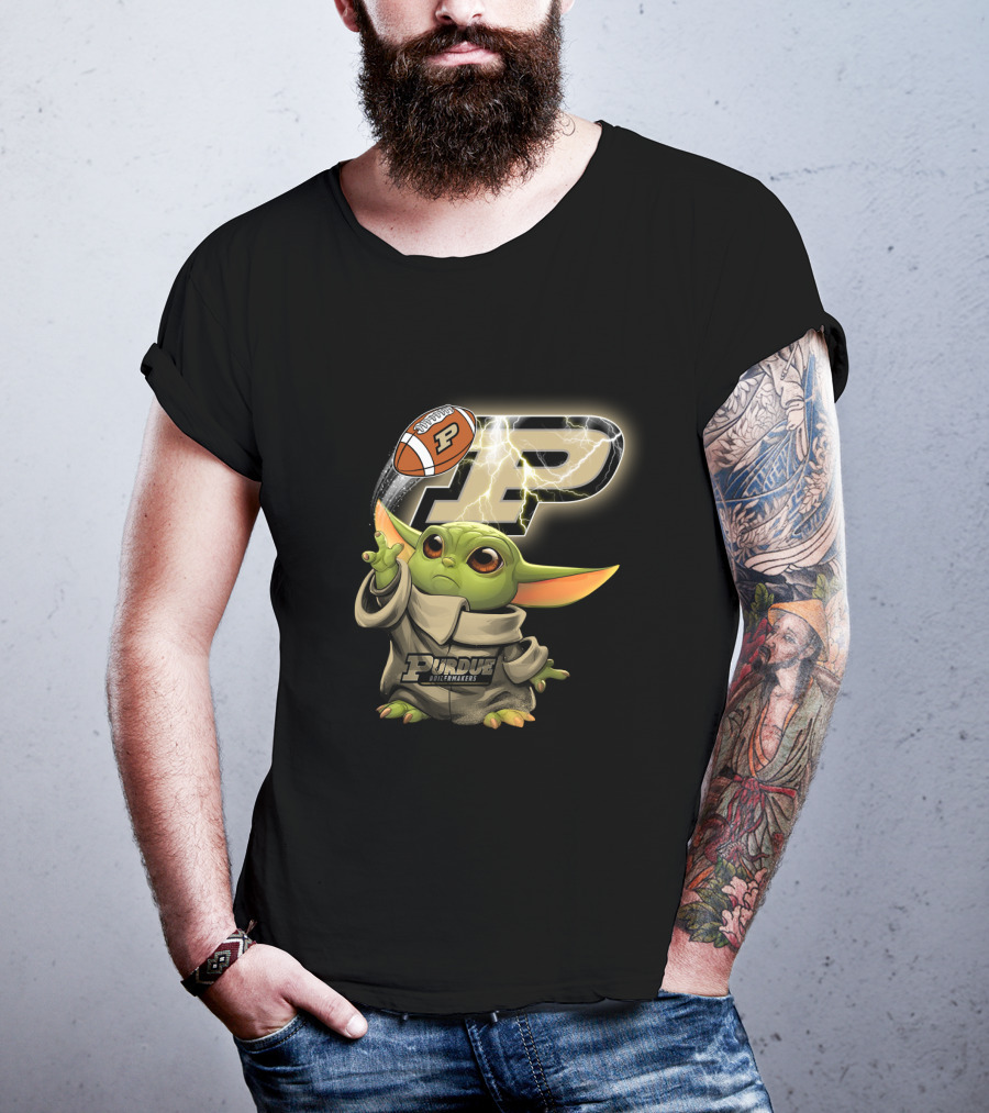 Purdue Boilermakers P Football Baby Alien T-Shirt