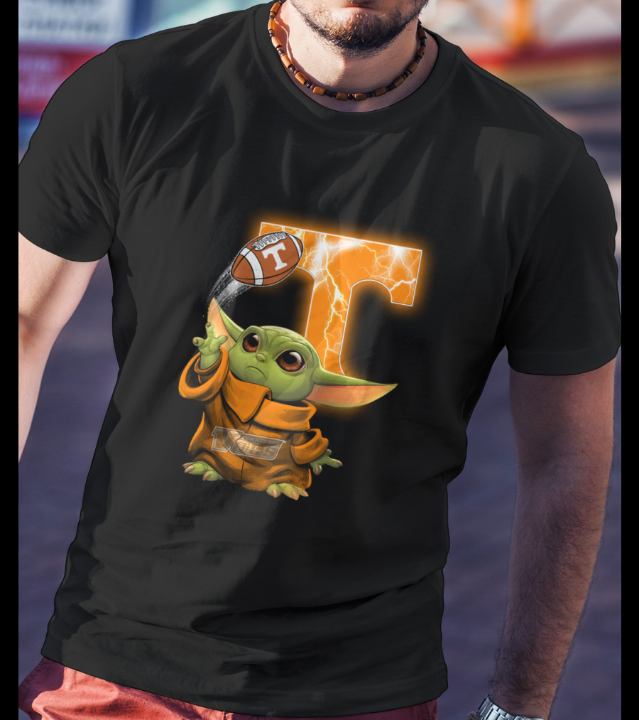 Tennessee Vols Grogu Football T T-Shirt