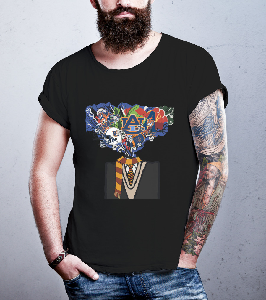 Auburn University Tigers Football Magic Surrealism Iconic Explosion T-Shirt