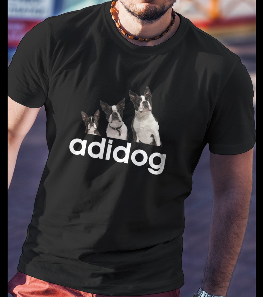 Adidog Boston Terriers Playful T-Shirt