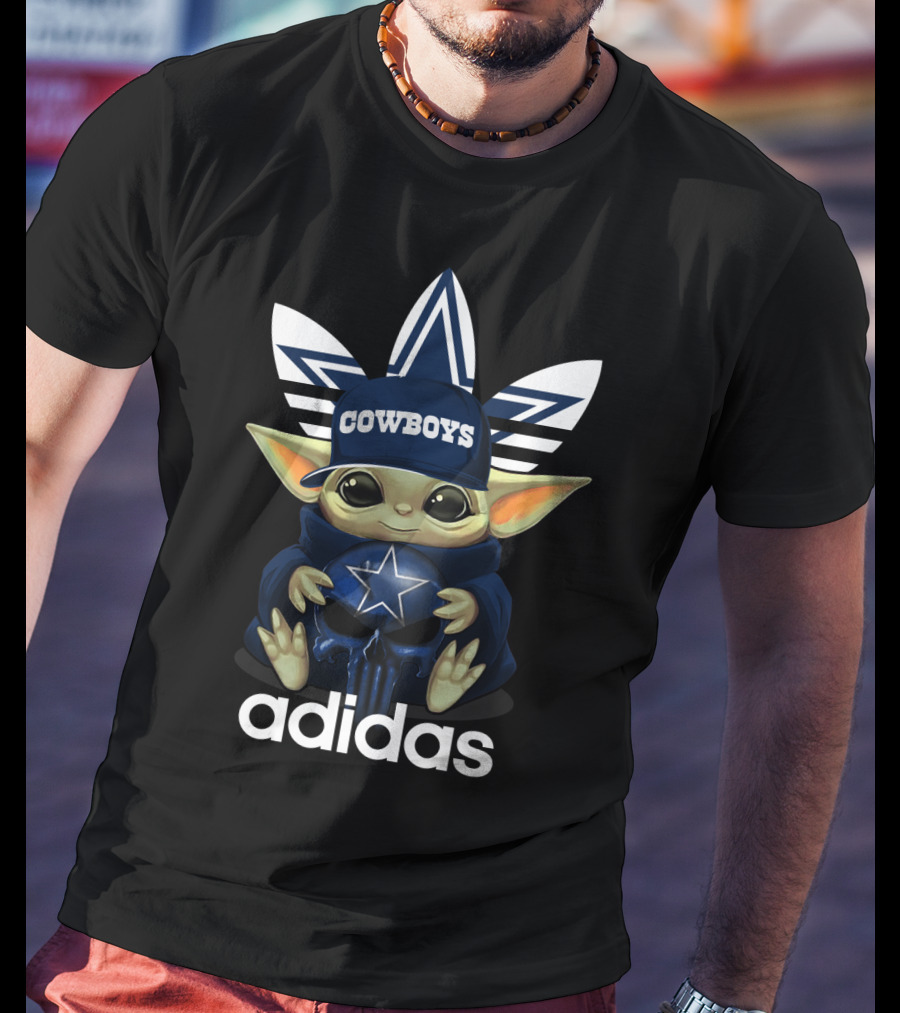Yoda Cowboys Dallas Logo Star Wars Fan Merchandise T-Shirt