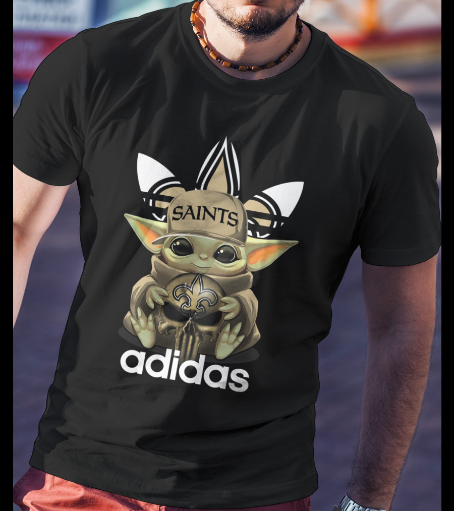 Saints Yoda 1 New Orleans Fleur-de-lis T-Shirt