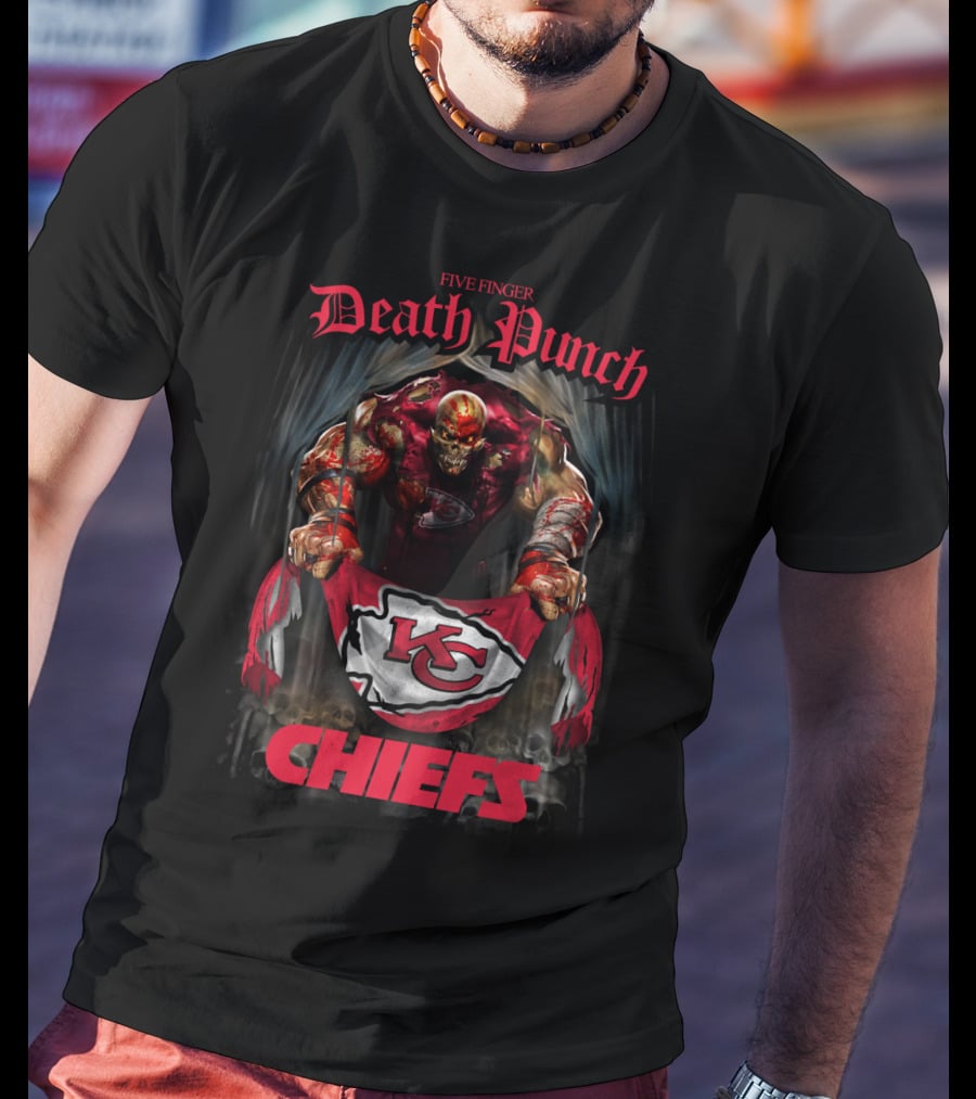 Five Finger Death Punch Kansas City Chiefs Chiefs T-Shirt