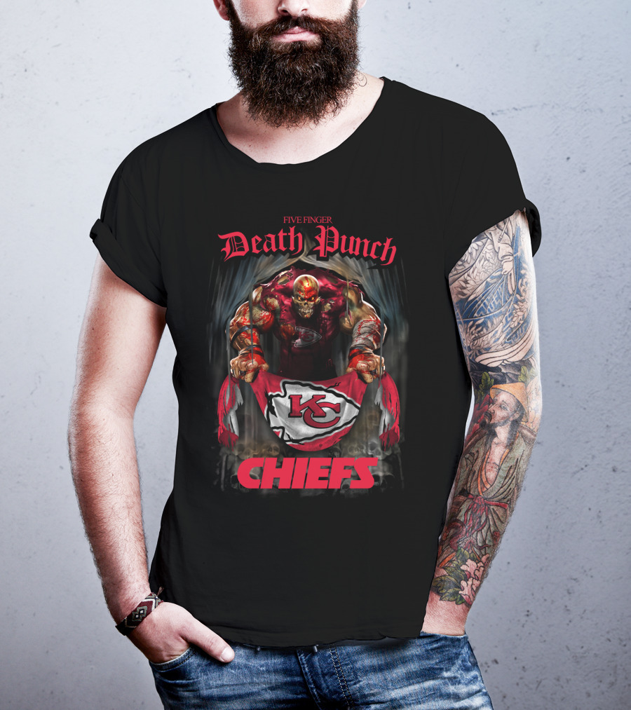 Five Finger Death Punch Kansas City Chiefs Chiefs T-Shirt
