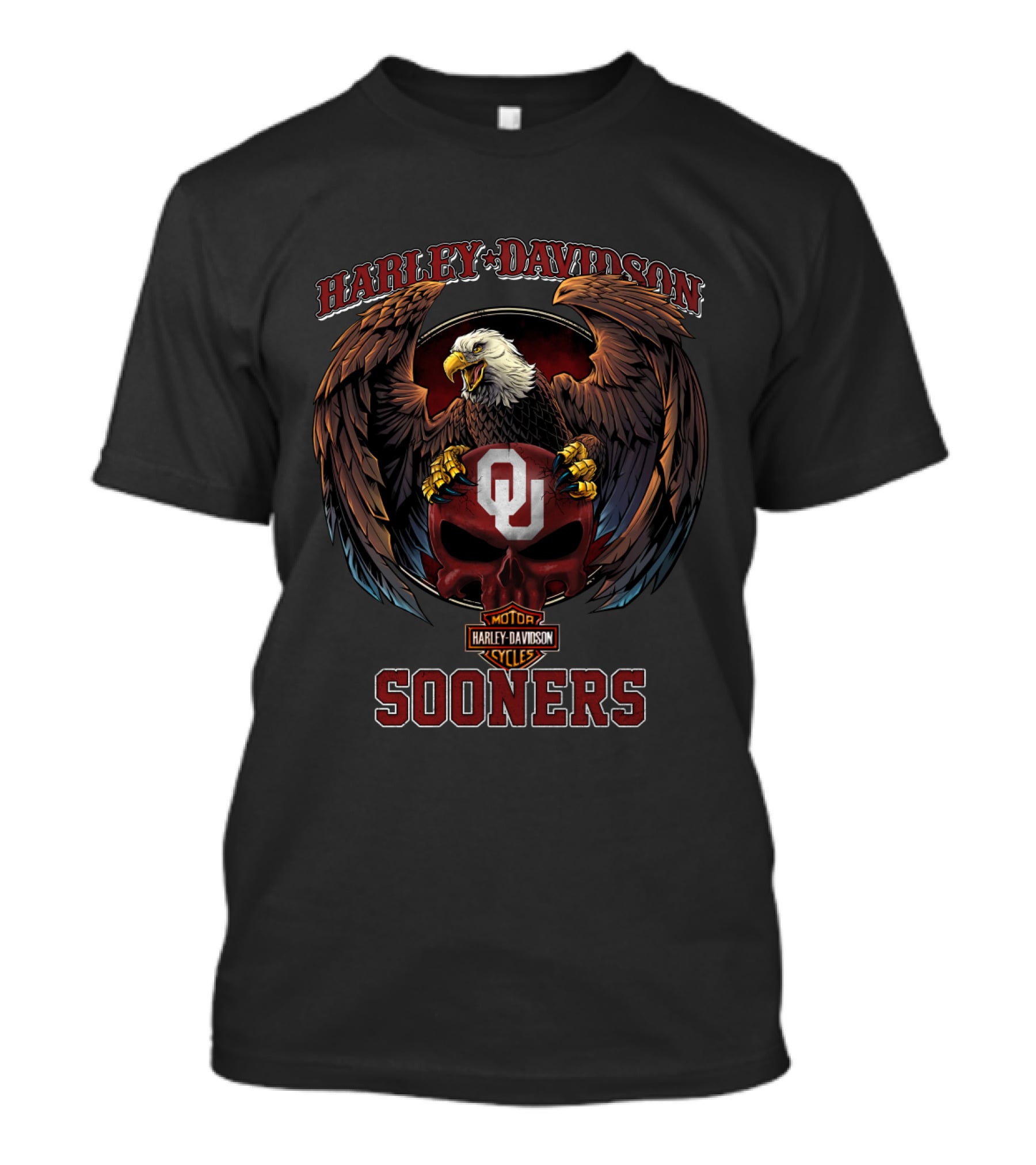 Harley Davidson Motor Cycles Sooners Ou T-Shirt