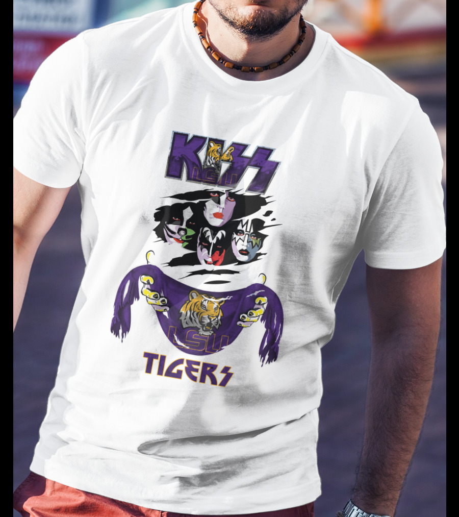 KISS LSU Tigers Ncaa Collaboration T-Shirt