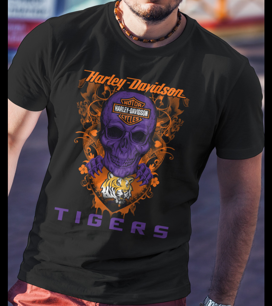 Harley Davidson Motor Ls Tigers T-Shirt